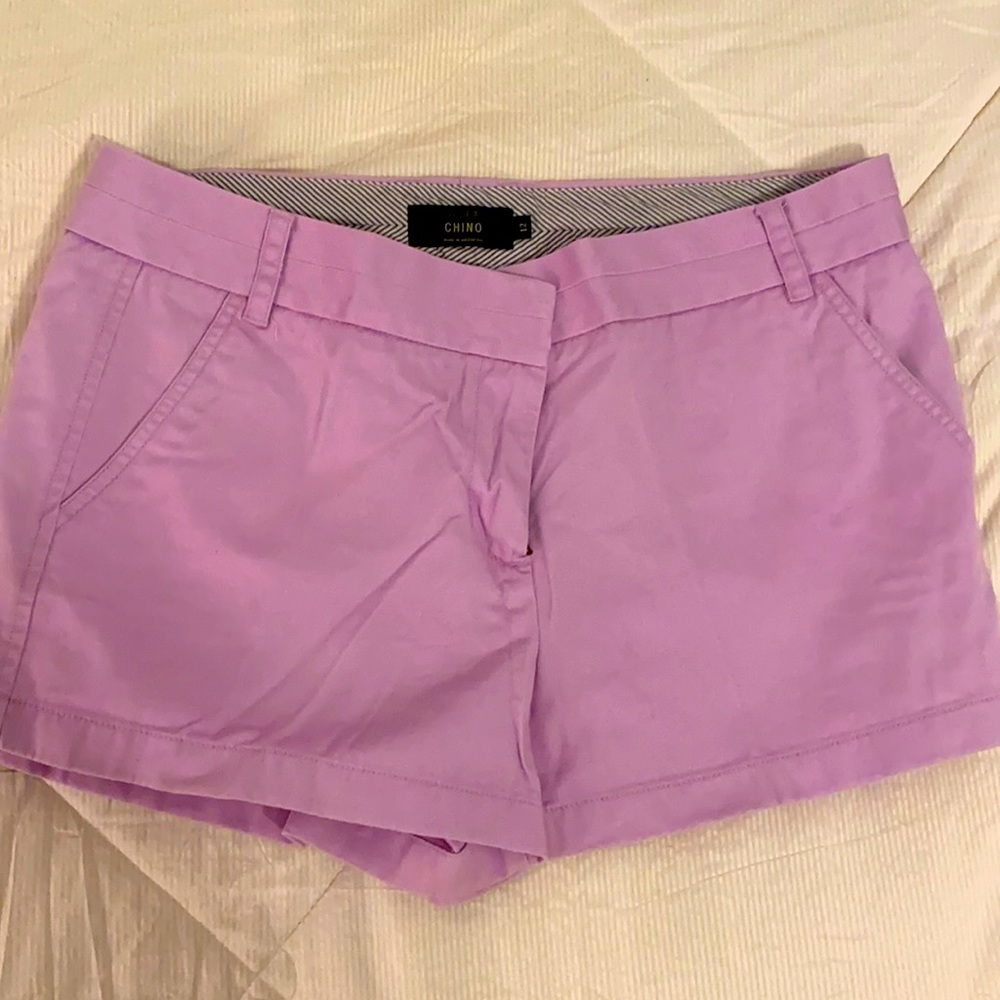 JCREW CHINO Shorts Size 12 5” lilac